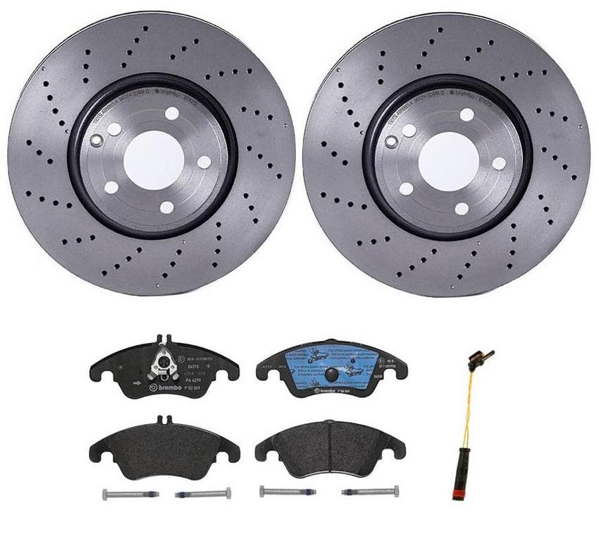 Brembo Brake Pads and Rotors Kit - Front (322mm) (Low-Met)